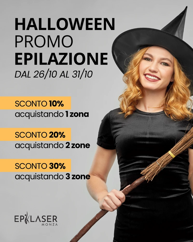 promo epilaser halloween 2026 epilazione